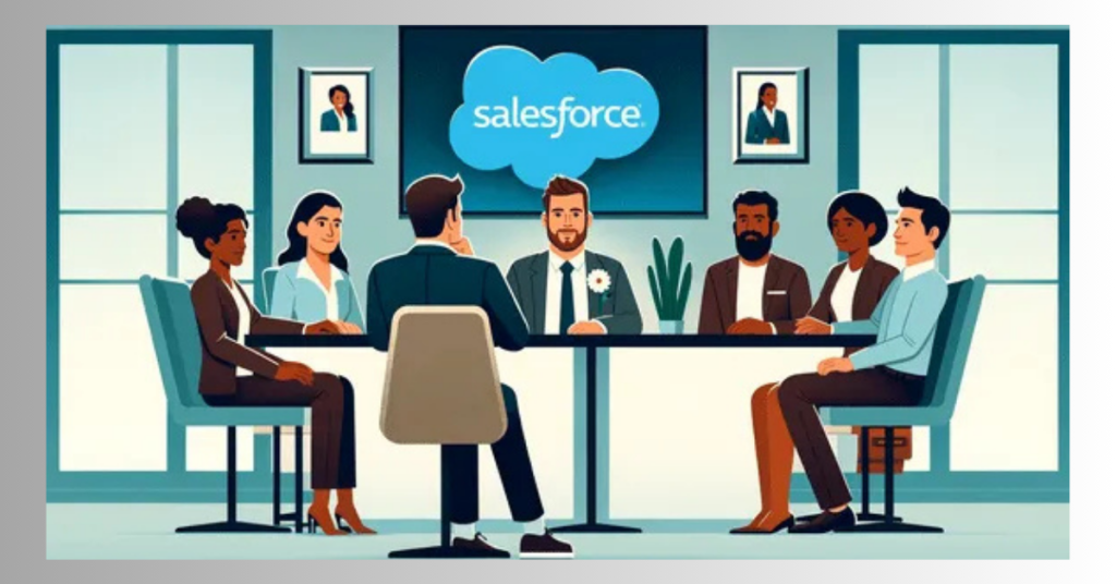 Salesforce Administrator Roles & Responsibilities 3 Team meeting with Salesforce admin