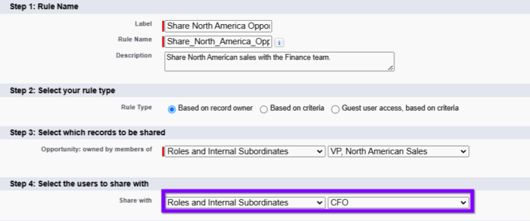 What Are Salesforce Sharing Rules and How Do They Work? 4 Step5 Define Who to Share With