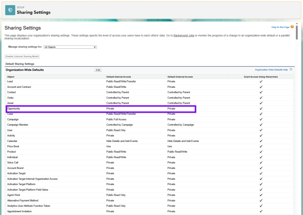 What Are Salesforce Sharing Rules and How Do They Work? 1 step1 setup sharing setting