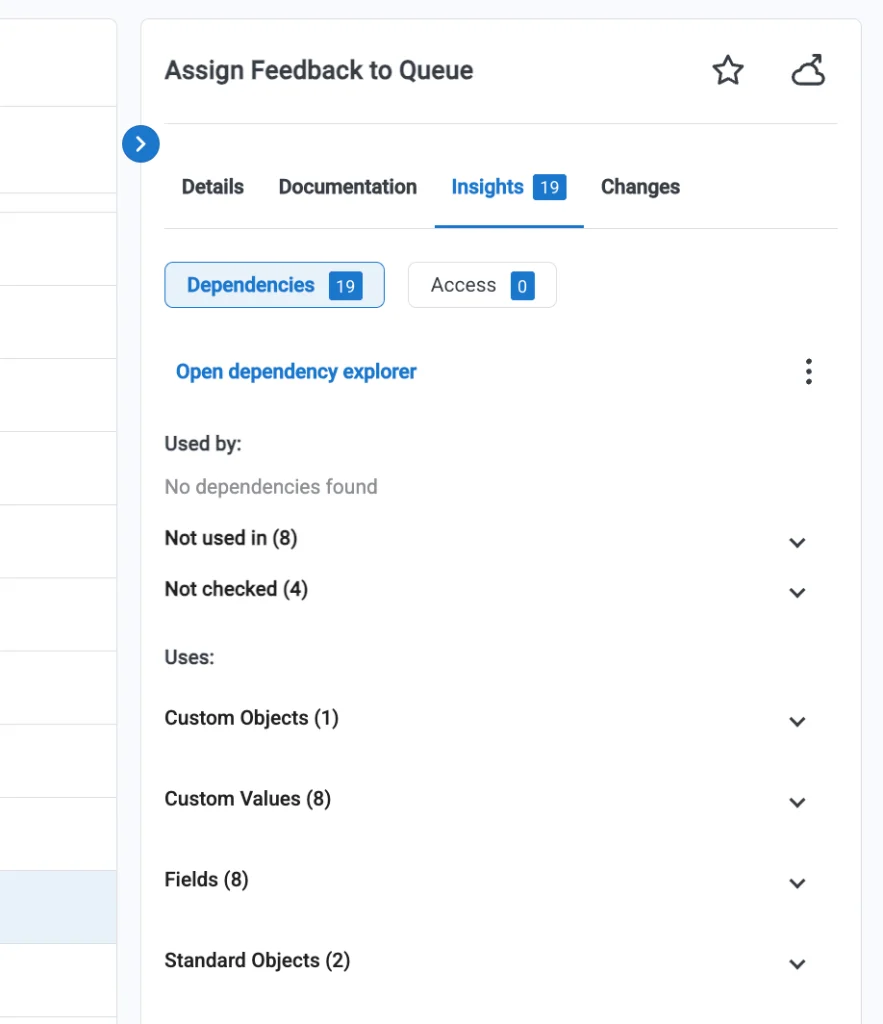 How Salesforce Org Analysis Improves Performance 4 Dependency Explorer