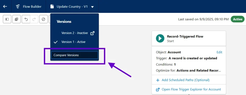 Flow Version Comparison Tool for Salesforce Admins 1 flow-builder