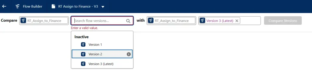 Flow Version Comparison Tool for Salesforce Admins 3 flow-builder-version