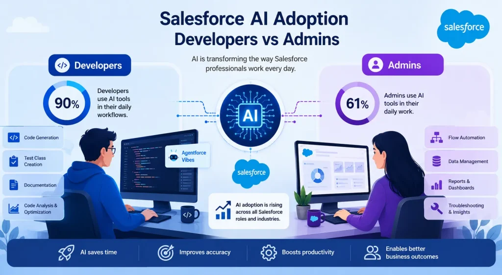 Why Are Salesforce Admins Behind Developers in AI Adoption? 1 Salesforce AI adoption Developers vs Admins