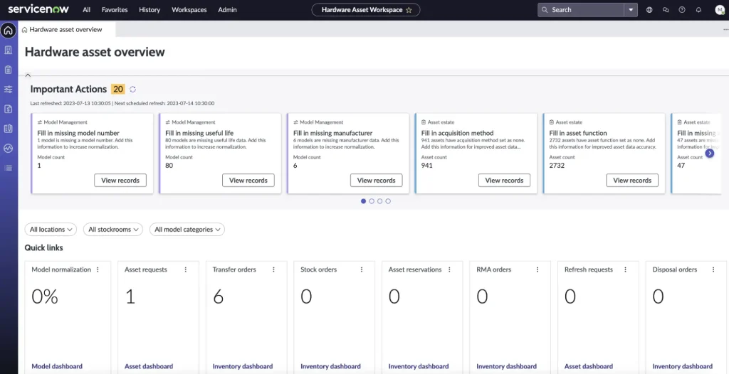 ServiceNow vs Salesforce Service Cloud: ITSM Platform Comparison 17 ServiceNow Hardware Asset Overview