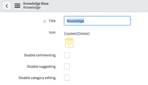 ServiceNow vs Salesforce Service Cloud: ITSM Platform Comparison 11 ServiceNow set-up screen for Knowledge Bases. Credit ServiceNow